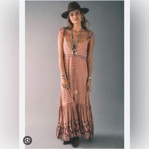 Spell sunset road grill maxi dress xs